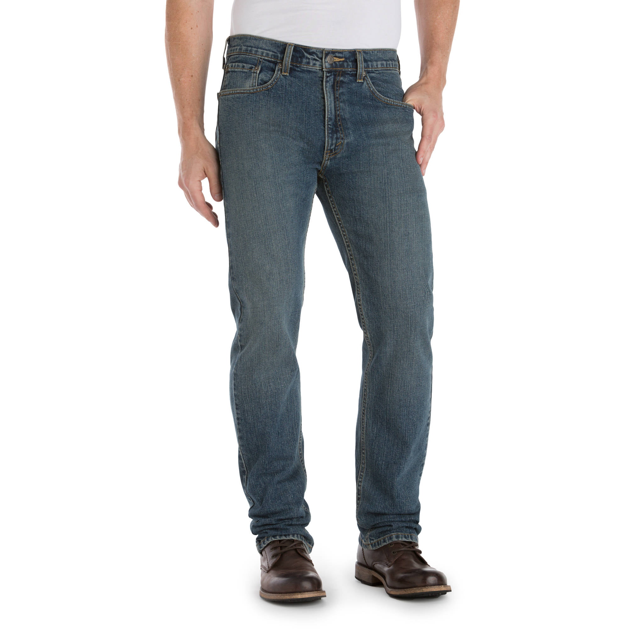 Big Men's Premium Comfort Regular Fit Jeans - Walmart.com