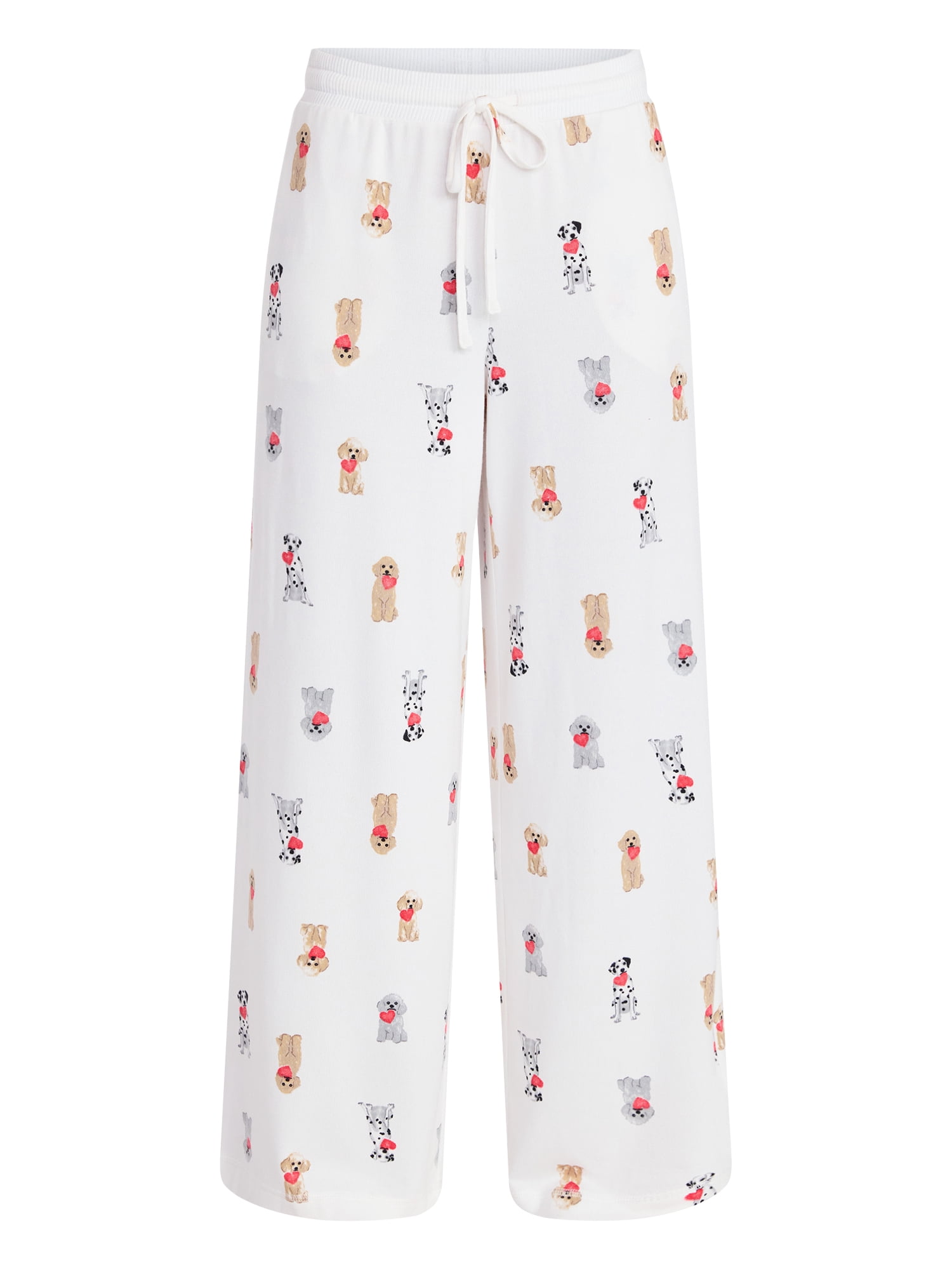 Joyspun Women's Cozy Lounge Collection Hacci Knit Sleep Pants, 29” Inseam, Sizes XS to 3X