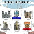 thumbnail image 2 of Decoraciones de fiesta Gersoniel Medieval Knight, 10 unidades, +14 años, 2 of 6