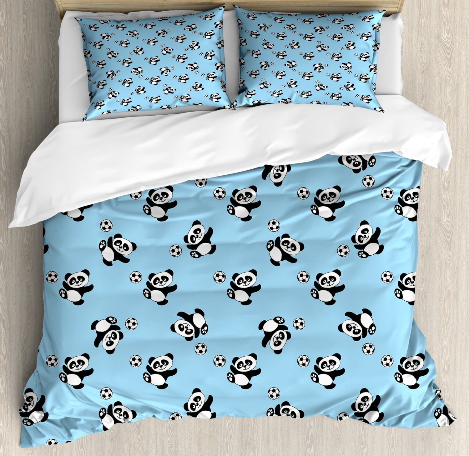 Panda Bear Pets Teens Comforter QUEEN Decoration Room Kids Juniors Girls 3PC 