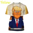 thumbnail image 3 of Camiseta de manga corta con estampado 3D de dibujos animados divertidos, camiseta deportiva de secado rápido de gran tamaño, top informal de calle, 3 of 4