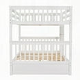 thumbnail image 4 of Full-Over-Full Bunk Bed with Ladders & 2 Storage Drawers (White) - Spacious for Guests & Storage!, 4 of 13