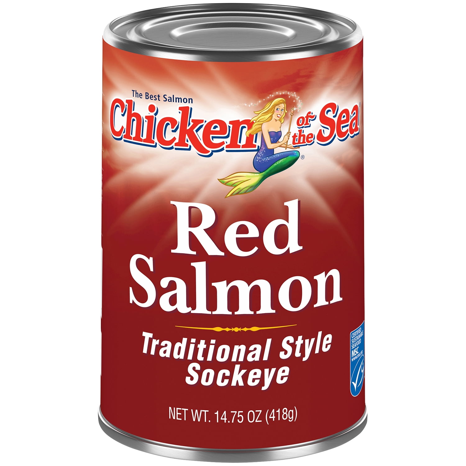 Seattle Salmon *AN ORIGINAL TIN CAN LABEL* i13 Washington SEA CLUB Brand