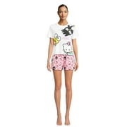 Hello Kitty Juniors Graphic T-Shirt and Shorts Set, 2-Piece, Sizes XS-XXXL