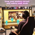 thumbnail image 5 of Gaming Desk 65.7" with LED Lights, Hutch and Storage Shelves, Computer Desk with Monitor Stand, Large PC Gamer Desk Workstation, Ergonomic Gaming Table for Bedroom, Living Room, Black, 5 of 8