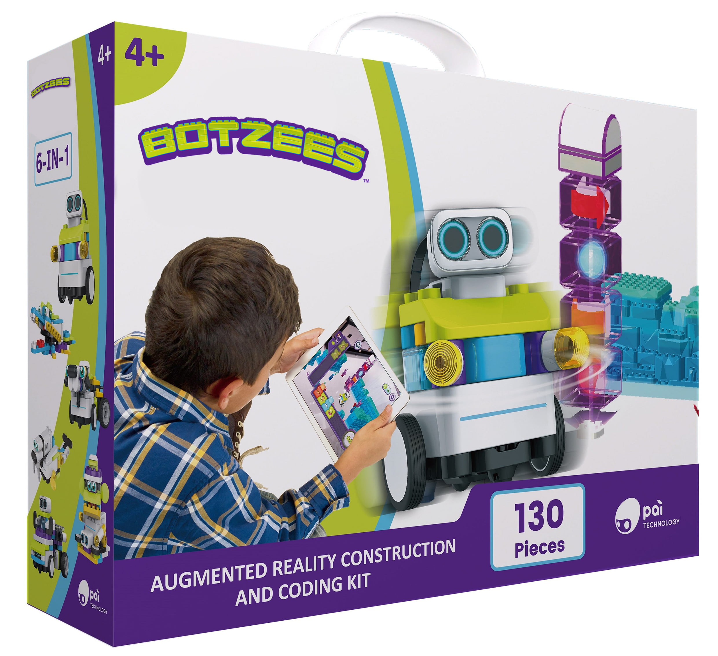 PAI TECHNOLOGY BOTZEES Classic Plus Coding Robots for Kids, Remote Control  Robot, 8 in 1 AR STEM Toys for 4+ Years Old Kids (APP Based, iOS, Android