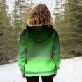 thumbnail image 4 of Xudanell Jackets for Women Warm Hooded Jacket Gradient Zipper Hoodie Drawstring Jacket Lined Plush Women Fashion Hoodies Pink XXL, 4 of 7