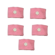 5pcs Elastic Fabric Anti-nausea Wristband Anti Seasick Carsick Elastic Bracelet Travel Supplies