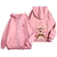 thumbnail image 4 of WILLBEST Sudadera Deportiva para Mujer Ladies' Christmas Printed Zipper Long Sleeved Pocket Drawstring Casual Hooded Sweatshirt 2071 Mediana, 4 of 8