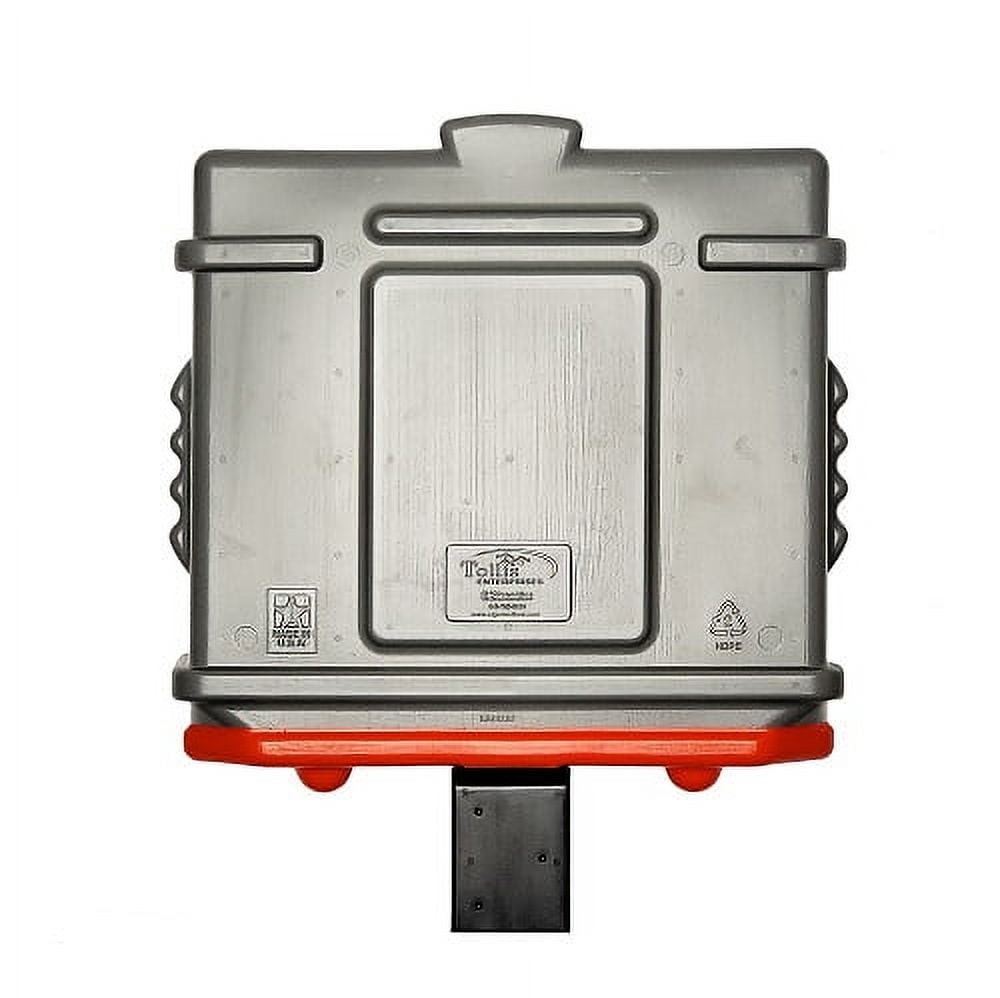 EZ Permit Box w/4x4 Adapter Gray and Orange