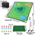 thumbnail image 3 of NOICOI 71"x71" Portable Golf Chipping Game Set, with Adjustable Golf Clubs,20 sticky balls - Golf Training Aid for Indoor/Outdoor Practice ,Easy Setup Family Gifts, 3 of 7