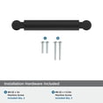 thumbnail image 4 of Amerock Balata 3-3/4 inch (96mm) Center-to-Center Matte Black Cabinet Pull, 4 of 6