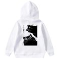 thumbnail image 3 of XAOFW Kids Hoodies Sweatshirts Adorable Cat Print Girls Kids Playful Animal Graphics Jacket Ages 3 To 14 Years Long Sleeve Hooded Stylish Cozy Party Night Pullover, 3 of 7
