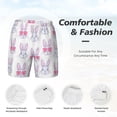thumbnail image 6 of Picia Heart Rabbit pattern Mens Swim Trunks with Compression Liner Stretch Beach Shorts Quick Dry with Zipper Pockets No-Chafing Board Shorts-3X-Large, 6 of 9