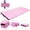 Pink, variant on Gymax Foldable Gymnastics Exercise Mat Tumbling Pad 4 Ft. x 8 Ft. with Carrying Handles, Black