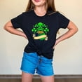 thumbnail image 4 of PMVFHDE T-Shirts Originaux pour Filles Hauts d'Été T-Shirts Filles Mignons Hauts d'Été pour Filles 2025 Hauts Tendance pour Filles Garçons Filles Manches Courtes Col Rond T-Shirts Imprimés Hauts pour Enfants D,4-5 Ans, 4 of 6