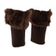 thumbnail image 5 of Botas De Punto Mullidas Manguitos Adornos Piel Calentador Piernas Mangas Calcetines - café, Única Sunnimix Calentador de piernas de punto para mujeres, 5 of 8