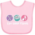 thumbnail image 3 of Inktastic Eat Sleep Pilates Girls Baby Bib, 3 of 4