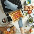 thumbnail image 3 of KitchenAid Ribbed Soft Silicone Oven Mitt 2-Pack Set, Fog Blue, 7.5"x13", 3 of 6