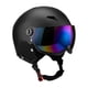 thumbnail image 3 of Casco para deportes de nieve con gafas de esquí Casco de esquí para deportes de invierno al aire libre Negro S, 3 of 9