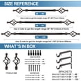 thumbnail image 5 of Urbanest Adjustable Single Curtain Rod Set Forged Iron Birdcage Finials – 3/4-Inch Diameter, With Bronze Rod, 48–84 Inches, 5 of 6