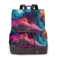 thumbnail image 1 of Fotbe Colorful Surreal Landscape Mochila Bolso con Estampado para Mujer, Mochila Antirrobo de Nylon Impermeable, Bolsa Ligera de Hombro, 1 of 4