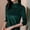Green, variant on BLTIBY Women's Vintage Velvet Half Turtleneck Blouse Long Sleeve Dressy Casual Slim Fit Pullover Top Fashion Elegant Jacquard Shirts Black L