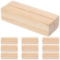 thumbnail image 1 of OULII 10Pcs Wooden Note Clip Holders Rectangular Shape for Meeting Room and Classroom Card Stand, 1 of 8