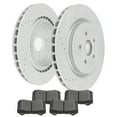 thumbnail image 1 of CCIYU Rear Premium Brake Rotors + Ceramic Brake Pads fit for 2009-2018 for Cadillac CTS, 2010-2015 2017 2018 for Chevrolet Camaro, 1 of 5