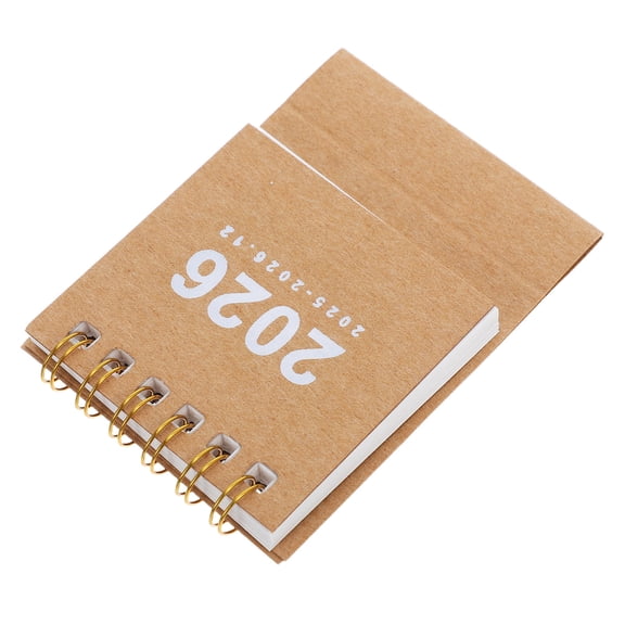 CTIRCHIU Small Desk Calendar Brown Paper Minimalist Design Daily Tracker
