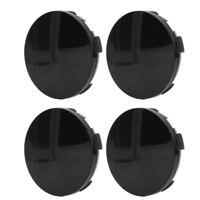 4PCS 60mm Wheel Center Caps Rim Hub Covers with Elastic Steel Ring Clip & Gloss Spray for Car Tyre Protection ABS Metal