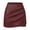 B-468 Burgundy Wine, variant on Ladies Faux Leather Skirt Pants for Juniors Midi Pleated High Cut Straight Leg Plain High Low Fall Winter Skort Zip Up 2026 Clothing Fashion Regular Fit