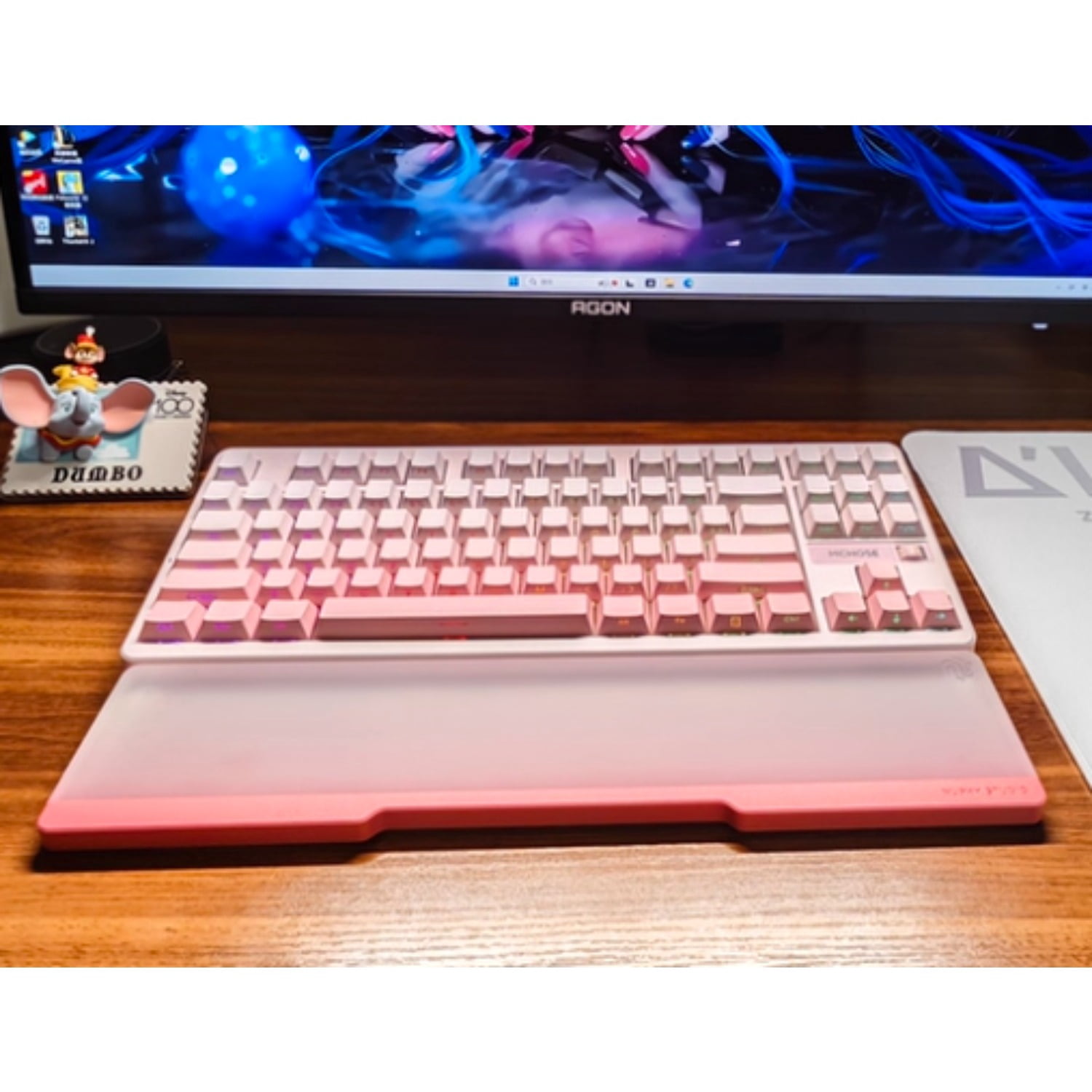 Ergonomic Wrist Rest for Field75 Keyboard, Acrylic Construction for Typing Comfort
