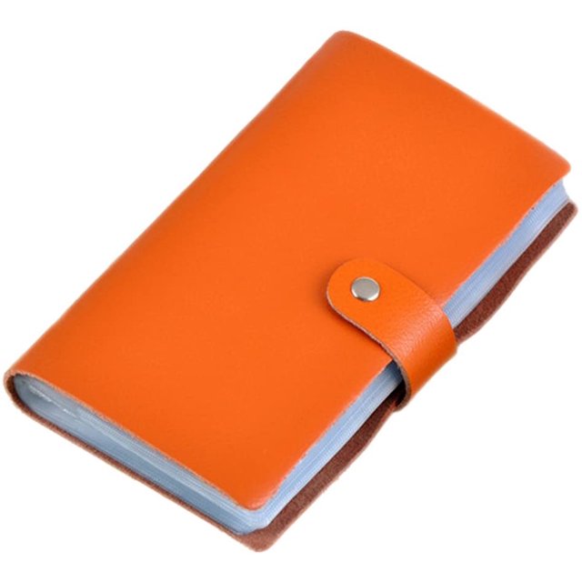 Porte-cartes de Crédit en Cuir Étui de Carte d'Identité de Bureau Style Livre Porte-Cartes de Visite
