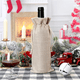 thumbnail image 2 of Bolsa para tapa de botella de vino de Navidad, gorro de Papá Noel, aniversario de bodas, vacaciones, bolsa para botella de vino de Navidad, 2 of 8