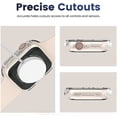 thumbnail image 5 of 2 Pcs Case with Screen Protector for Apple Watch Series 7 & 8 41mm, Full Protective Guard Bumper Hard PC HD Tempered Glass Cover Compatible for iWatch 41mm Accessories (41 mm, Clear+Clear), 5 of 5