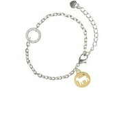 DELIGHT JEWELRY Gold Tone Lamb Silhouette - Never Give Up Ring Zoe Bracelet
