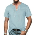 thumbnail image 2 of Playeras De Compresión Para Hombre Camiseta Vaquera Con Cuello En V Y Flecos De Manga Corta Para Hombre, 2 of 9