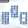 thumbnail image 7 of Yayeee Toggle Light Switch Wall Plate 1-Gang 4.5"x2.7" Home Decorative Outlet Cover, Blue Plain, 7 of 7