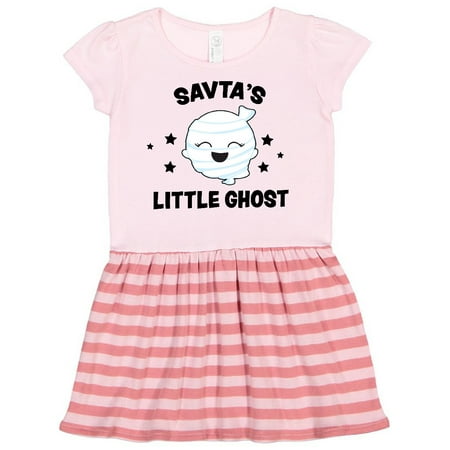 

Inktastic Cute Savta s Little Ghost with Stars Gift Toddler Girl Dress