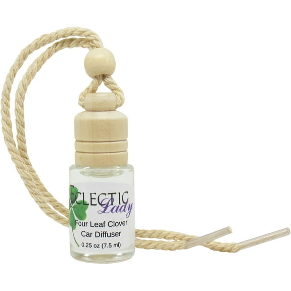 Four Leaf Clover Scented Car Diffuser by Eclectic Lady, 7.5 ml, Air Freshener, Premium Fragrance