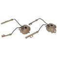 thumbnail image 2 of Adaptador de riel de arco para casco, soporte para auriculares, suspensión, soporte para auriculares para Comtac I II para MSA para auriculares Sordin, color marrón, 2 of 5