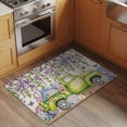 thumbnail image 2 of Entryway Rug 2'x3', Blue Purple Floral Small Rug for Kitchen Bathroom Door Mat Indoor Entrance, Spring Vintage Hydrangea Flower Truck Non-Slip Area Rugs Floor Mats Carpet Front Door Rugs, 2 of 8