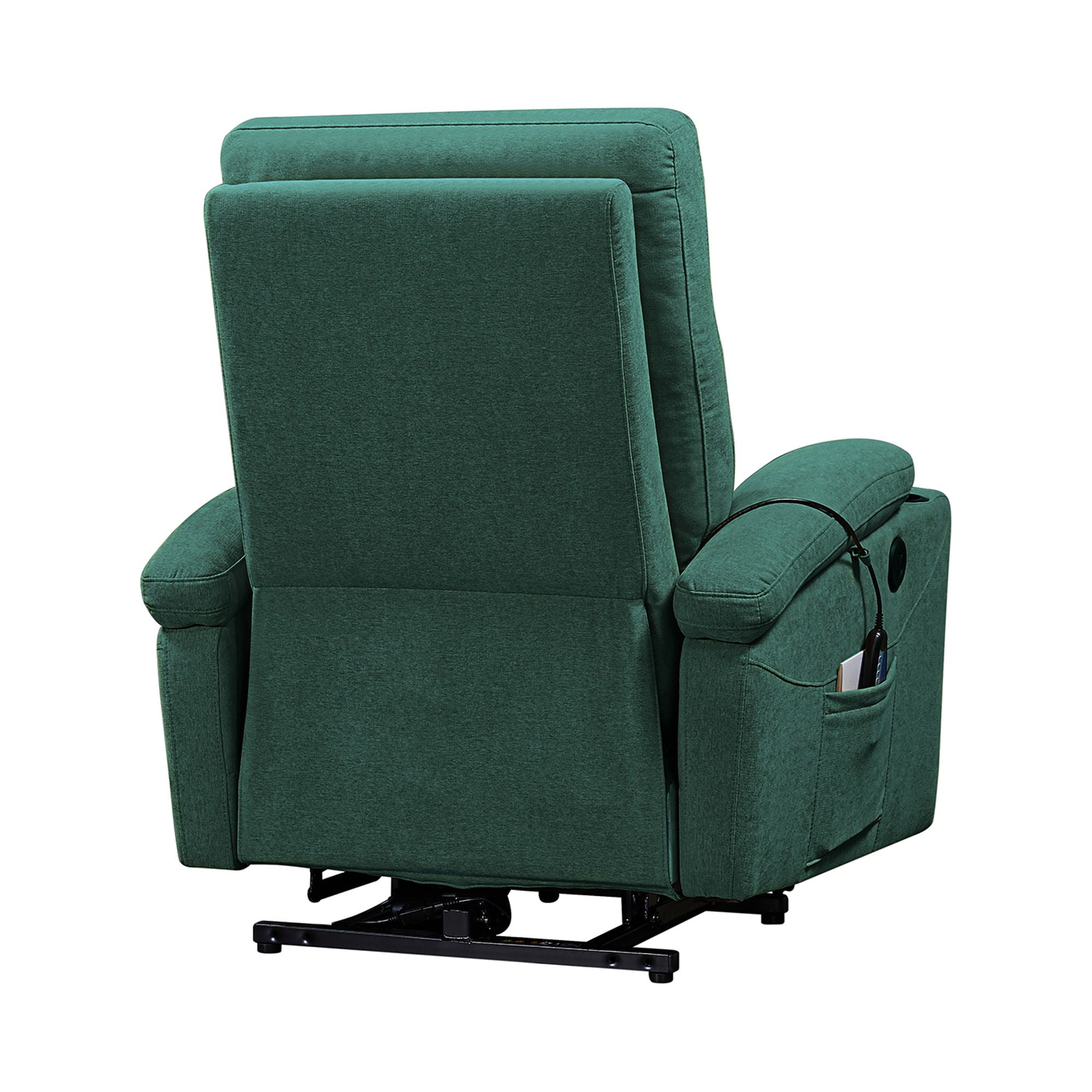 Kadyn Rocking Recliner Chair, Electric Power Lift Recliner Chair Sofa with Massage and Heat for Elderly for Living Room Bedroom, USB Ports, Green Kadyn Rocking Recliner Chair, Electric Power Lift Recliner Chair Sofa with Massage and Heat for Elderly for Living Room Bedroom, USB Ports, Green