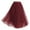Red, variant on Riforla Women's Tulle Skirt Mid Length Elastic High Waist Pleated A Line Pommel Skirt Womens Skirts Black XL