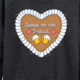 thumbnail image 3 of Instant Message - Spass An Der Freud Gingerbread  - Women's Lightweight French Terry Long Sleeve Shirt, 3 of 6