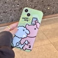 thumbnail image 4 of Funny Cartoon Pig Sheep Selfie Soft Phone Case Compatible with iPhone Case (Green,iPhone 13), 4 of 6