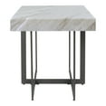 thumbnail image 5 of Furniture of America Ariadne 1-Drawer Wood Gray and Gun Metal End Table, 5 of 11