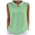 thumbnail image 2 of Womens Tank Tops Waffleknit Collared Sleeveless Camisole Top for Women Hollow Out Back Dressy Casual Tanks, 2 of 7