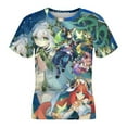 thumbnail image 4 of Genshin Impact Kids Short Sleeve Tee Shirt Novelty Crewneck T-Shirts Unisex Summer Blouse Tops for Boys Girls 160CM, 4 of 8